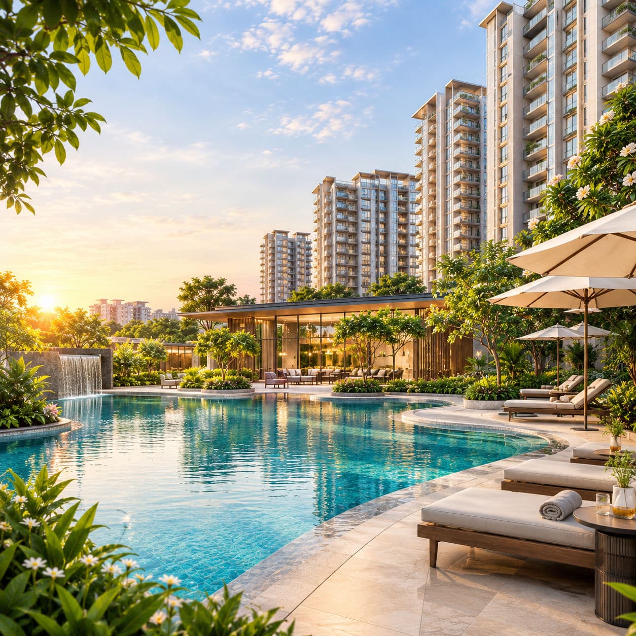 Sobha Neopolis pool area