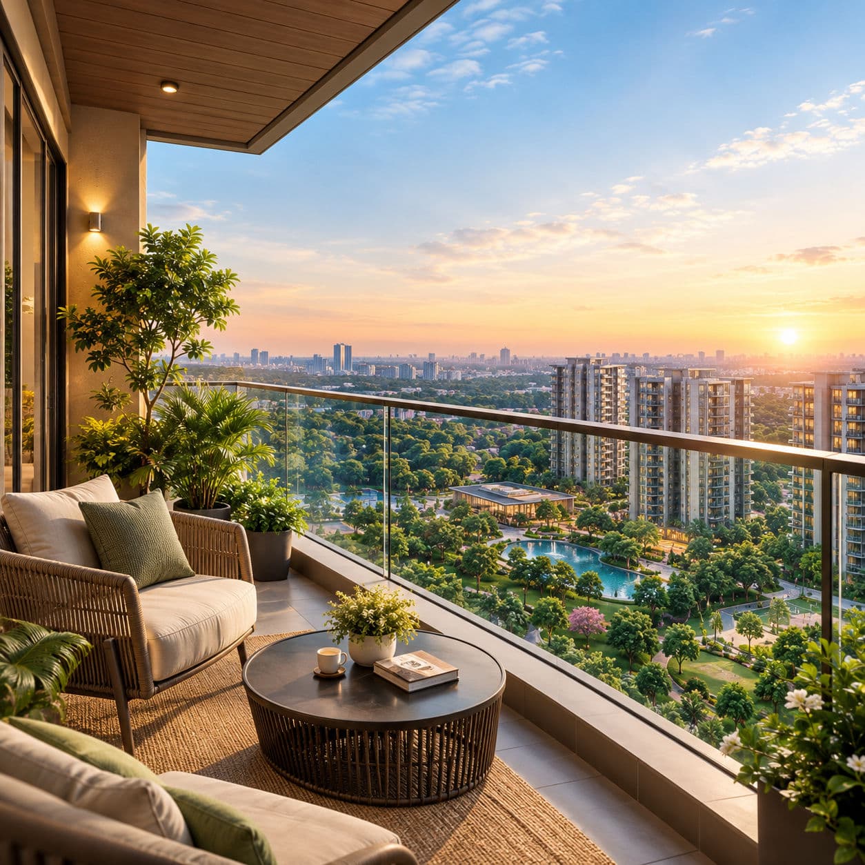Sobha Neopolis balcony view